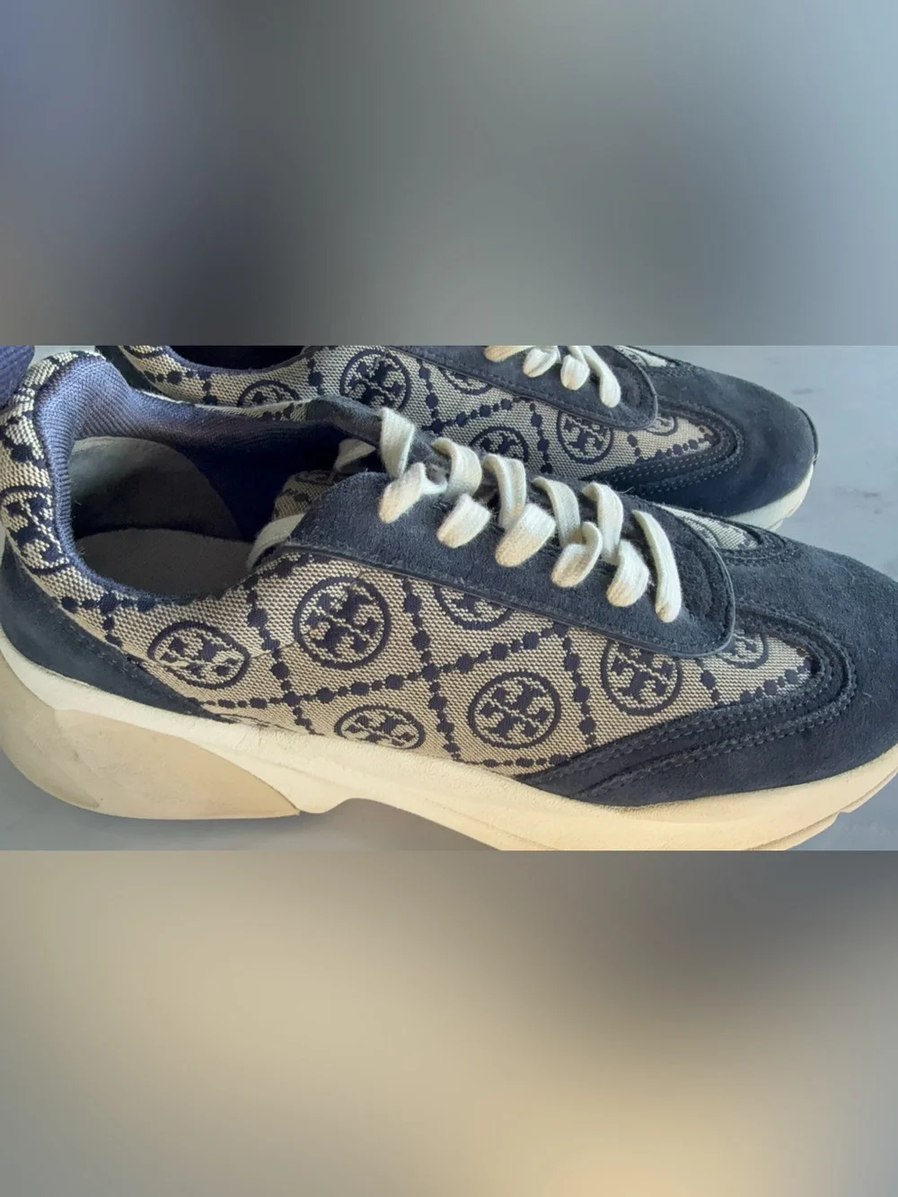 Tory Burch Good Luck Trainers Sneaker T Monogram- 10